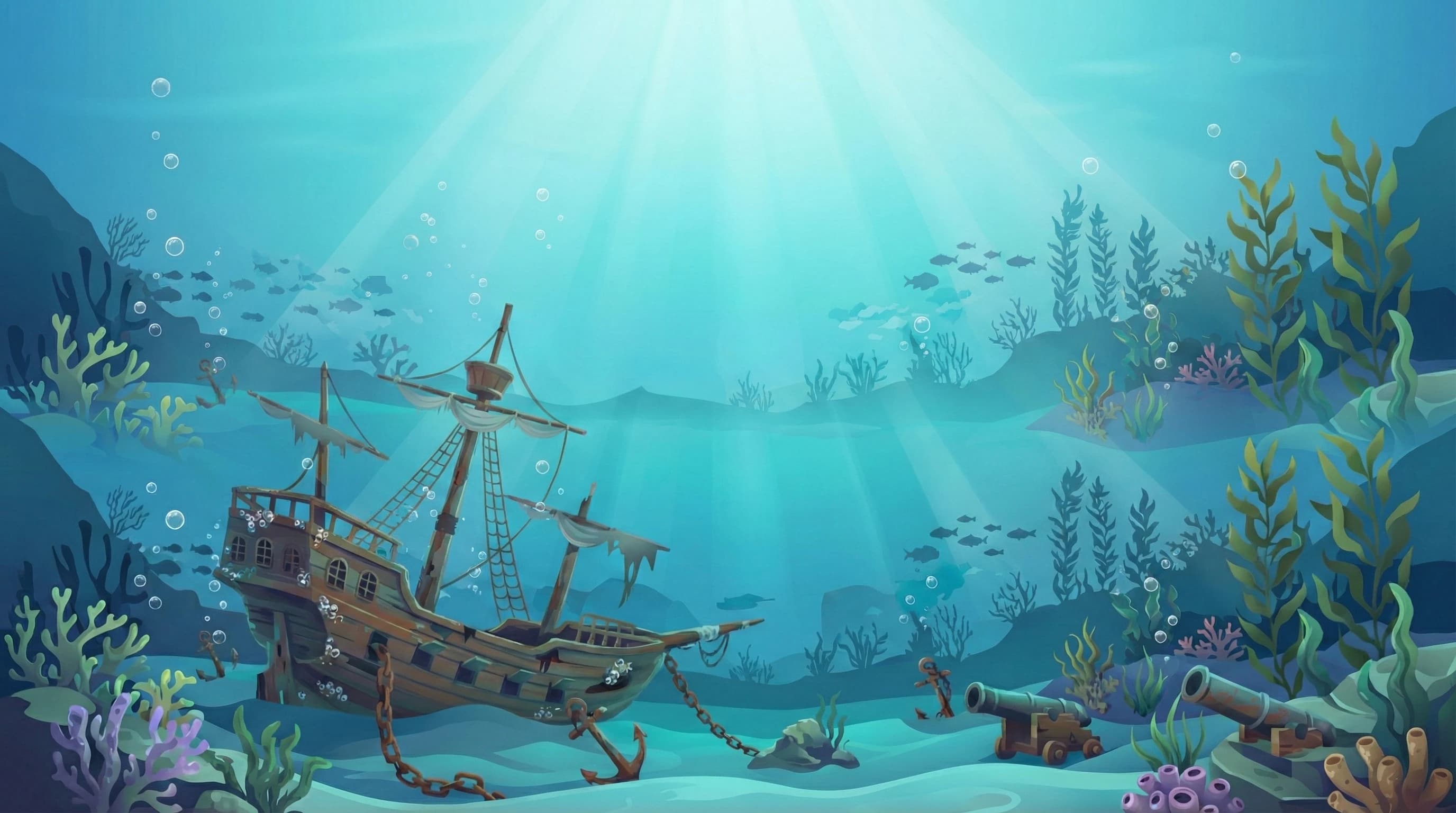 Shipwreck background